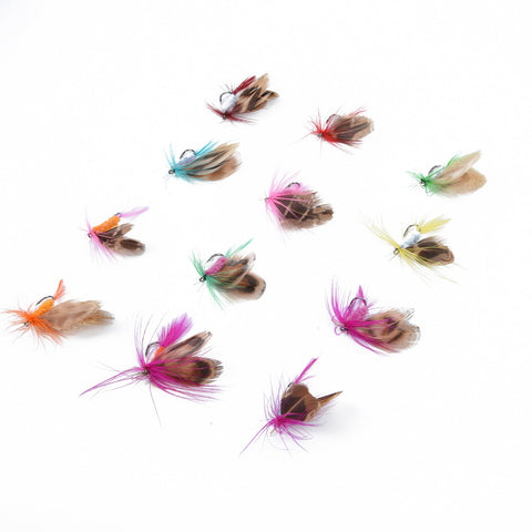 12Pcs/Set Insects Flies Fly Fishing Lures Bait High Carbon Steel Hook Fish Tackle With Super Sharpened Crank Hook Perfect Decoy