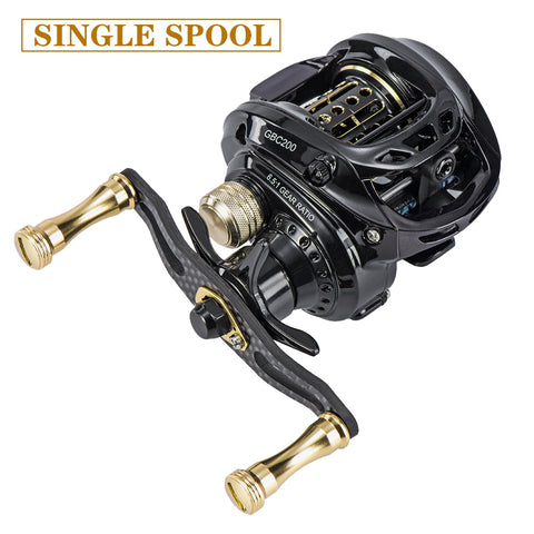 Hot sale!GBC200 142g UltraLight Carbon Fiber BFS Baitcasting Fishing Reel Left Right Hand Double Spool Fishing Bait Casting Reel