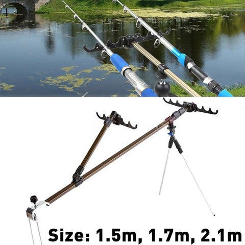 Multifunctional Fishing Rod Stand Adjustable Retractable Carp Stand Holder Fishing Pole Stand Tackle Accessory Bracket Carp