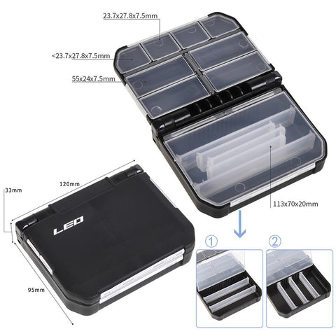 26 Compartments Plastic Fishing Box Bait Case Carp Fish Lures Hooks Storage Case Carp Fishing Equipment Fishing Tackle Boxes