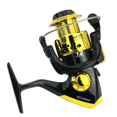 LidaFish Brand SC1000-7000 Black gold Series Plastic plating  12BB Left/Right Hand Fishing Reel