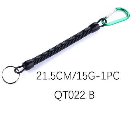 1PC Tactical Retractable Spring Elastic Rope Security Gear Tool Anti-lost Phone Keychain Portable Fishing Lanyards Outdoor Tools