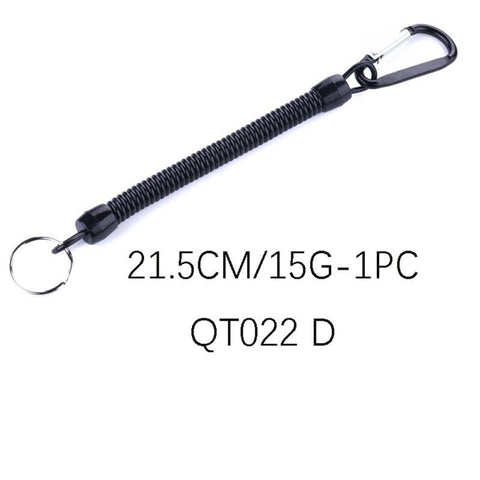 1PC Tactical Retractable Spring Elastic Rope Security Gear Tool Anti-lost Phone Keychain Portable Fishing Lanyards Outdoor Tools