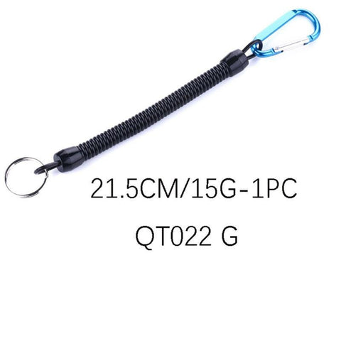 1PC Tactical Retractable Spring Elastic Rope Security Gear Tool Anti-lost Phone Keychain Portable Fishing Lanyards Outdoor Tools