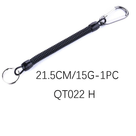 1PC Tactical Retractable Spring Elastic Rope Security Gear Tool Anti-lost Phone Keychain Portable Fishing Lanyards Outdoor Tools