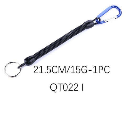 1PC Tactical Retractable Spring Elastic Rope Security Gear Tool Anti-lost Phone Keychain Portable Fishing Lanyards Outdoor Tools