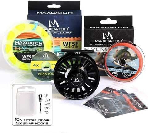 Maximumcatch Fly Fishing Reel 3/4/5/6/7/8WT CNC Machined Aluminium Micro Adjusting Drag Fly Reel