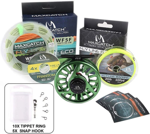 Maximumcatch Fly Fishing Reel 3/4/5/6/7/8WT CNC Machined Aluminium Micro Adjusting Drag Fly Reel