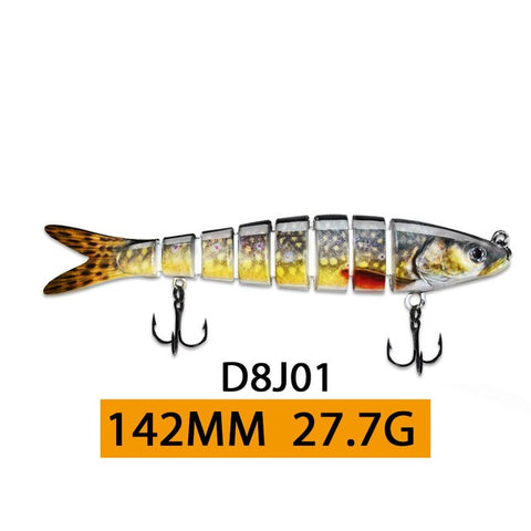 ODS 14cm 30g Sinking Wobblers Fishing Lures Jointed Crankbait Swimbait 8 Segment Hard Artificial Bait For Fishing Tackle Lure