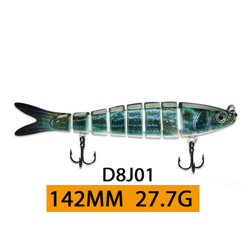 ODS 14cm 30g Sinking Wobblers Fishing Lures Jointed Crankbait Swimbait 8 Segment Hard Artificial Bait For Fishing Tackle Lure