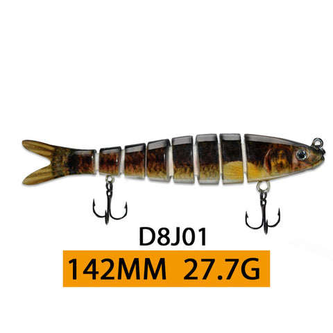 ODS 14cm 30g Sinking Wobblers Fishing Lures Jointed Crankbait Swimbait 8 Segment Hard Artificial Bait For Fishing Tackle Lure