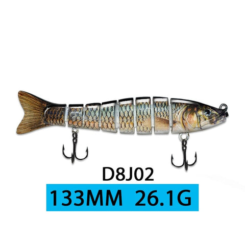 ODS 14cm 30g Sinking Wobblers Fishing Lures Jointed Crankbait Swimbait 8 Segment Hard Artificial Bait For Fishing Tackle Lure