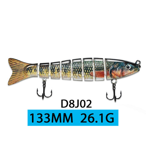 ODS 14cm 30g Sinking Wobblers Fishing Lures Jointed Crankbait Swimbait 8 Segment Hard Artificial Bait For Fishing Tackle Lure