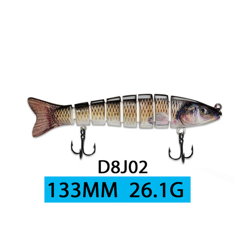 ODS 14cm 30g Sinking Wobblers Fishing Lures Jointed Crankbait Swimbait 8 Segment Hard Artificial Bait For Fishing Tackle Lure