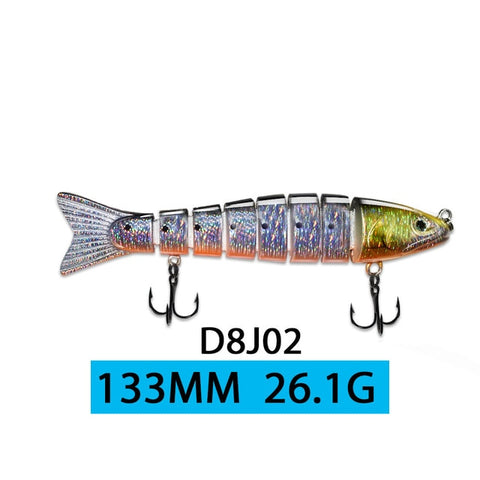 ODS 14cm 30g Sinking Wobblers Fishing Lures Jointed Crankbait Swimbait 8 Segment Hard Artificial Bait For Fishing Tackle Lure