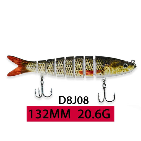 ODS 14cm 30g Sinking Wobblers Fishing Lures Jointed Crankbait Swimbait 8 Segment Hard Artificial Bait For Fishing Tackle Lure