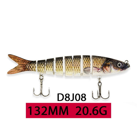 ODS 14cm 30g Sinking Wobblers Fishing Lures Jointed Crankbait Swimbait 8 Segment Hard Artificial Bait For Fishing Tackle Lure