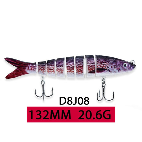 ODS 14cm 30g Sinking Wobblers Fishing Lures Jointed Crankbait Swimbait 8 Segment Hard Artificial Bait For Fishing Tackle Lure