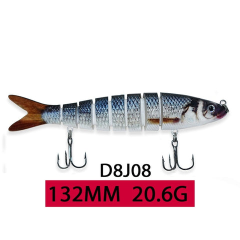 ODS 14cm 30g Sinking Wobblers Fishing Lures Jointed Crankbait Swimbait 8 Segment Hard Artificial Bait For Fishing Tackle Lure