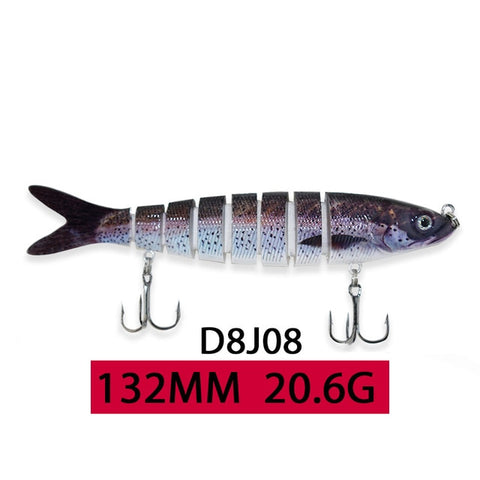 ODS 14cm 30g Sinking Wobblers Fishing Lures Jointed Crankbait Swimbait 8 Segment Hard Artificial Bait For Fishing Tackle Lure