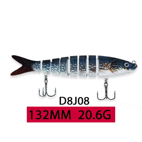 ODS 14cm 30g Sinking Wobblers Fishing Lures Jointed Crankbait Swimbait 8 Segment Hard Artificial Bait For Fishing Tackle Lure