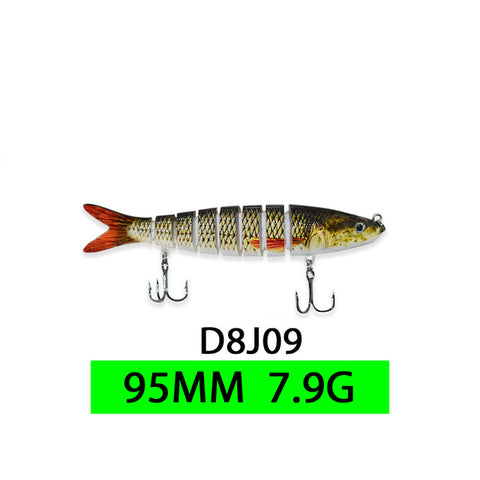 ODS 14cm 30g Sinking Wobblers Fishing Lures Jointed Crankbait Swimbait 8 Segment Hard Artificial Bait For Fishing Tackle Lure