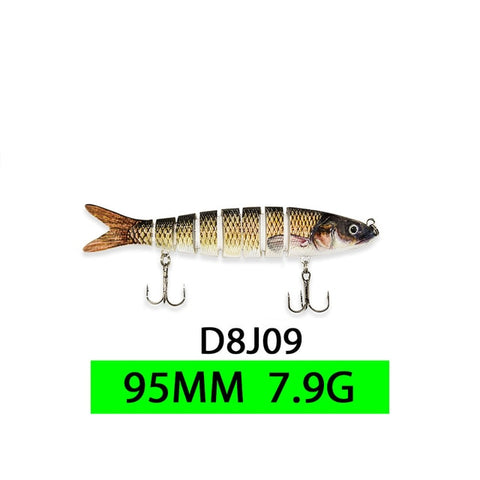 ODS 14cm 30g Sinking Wobblers Fishing Lures Jointed Crankbait Swimbait 8 Segment Hard Artificial Bait For Fishing Tackle Lure