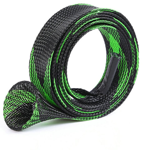 1pc 35mm*170cm Elastic Tangle Fishing Rod Protective Sheath Jacket Net Tube Cover Sleeve Fishing Rod Protective