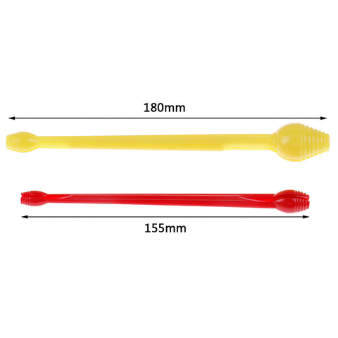 2PCs Red Yellow Plastic Easy Fishing Disgorger Hook Remover Double Head Removes Fishing Tools Engulfed Hooks