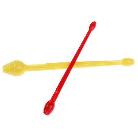2PCs Red Yellow Plastic Easy Fishing Disgorger Hook Remover Double Head Removes Fishing Tools Engulfed Hooks