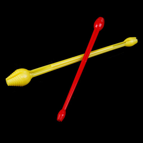 2PCs Red Yellow Plastic Easy Fishing Disgorger Hook Remover Double Head Removes Fishing Tools Engulfed Hooks