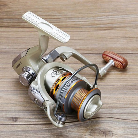 2020 New  Fishing coil Wooden handshake 12+ 1BB Spinning Fishing Reel Professional Metal Left/Right Hand  Fishing Reel Wheels