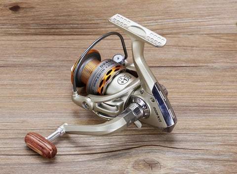 2020 New  Fishing coil Wooden handshake 12+ 1BB Spinning Fishing Reel Professional Metal Left/Right Hand  Fishing Reel Wheels