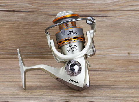 2020 New  Fishing coil Wooden handshake 12+ 1BB Spinning Fishing Reel Professional Metal Left/Right Hand  Fishing Reel Wheels