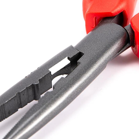 7 / 9in Stainless Steel Fishing Pliers Red Sea Fishing Scissors Braid Swivel Snap Hook Tools Anti-rust Split Ring Cutters Pesca