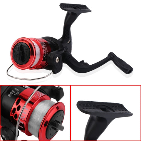 Yumoshi JL200 Electroplating Fishing Reel Gear Ratio 5.1: 1 Spinning Reel With Fishing Line 2018 Lightweight Exchangable Handle