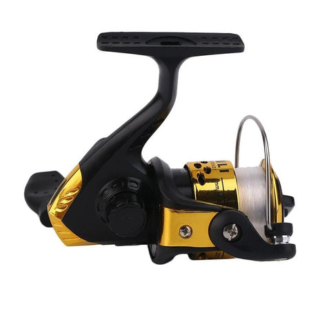 Yumoshi JL200 Electroplating Fishing Reel Gear Ratio 5.1: 1 Spinning Reel With Fishing Line 2018 Lightweight Exchangable Handle