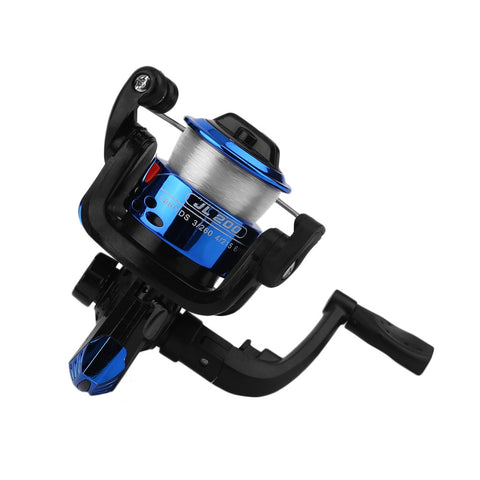 Yumoshi JL200 Electroplating Fishing Reel Gear Ratio 5.1: 1 Spinning Reel With Fishing Line 2018 Lightweight Exchangable Handle