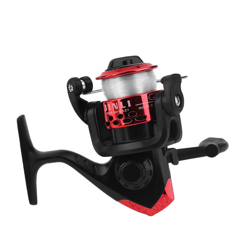Yumoshi JL200 Electroplating Fishing Reel Gear Ratio 5.1: 1 Spinning Reel With Fishing Line 2018 Lightweight Exchangable Handle