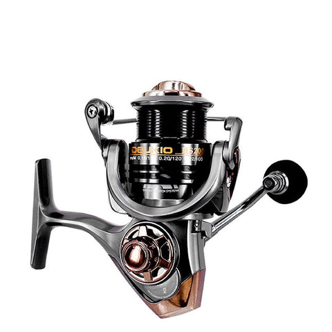 Spinning Reel 8KG Max Drag 5+1BB 7.1:1 On For Fishing Spinning Reel Wheel Full Metal Deep Wire Cup Handle Handle Knob Rocker Arm