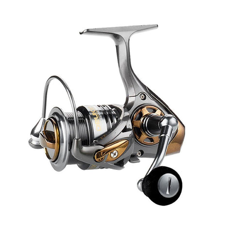 Spinning Reel 8KG Max Drag 5+1BB 7.1:1 On For Fishing Spinning Reel Wheel Full Metal Deep Wire Cup Handle Handle Knob Rocker Arm