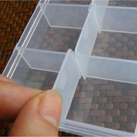 Fishing Lures Boxes 10 Slots Detachable Storage Case Clear Plastic Fishing Lure Hook Tackle Box Fish Organizer Box Accessories