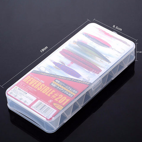 New Fly Fishing Tackle Box Storage Tool  14 Compartments Double Sided Spinner Plastic Useful Fish Lures Hard Cases