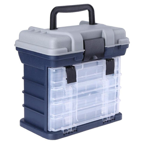 Portable 5 Layer Fishing box Large-Capacity Fish Lures Container Box Durable Fishing Tackle Storage Case Plastic Case