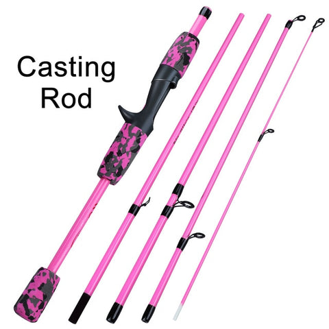 Sougayilang New 5 Section Portable Travel Fishing Rod Ultralight Weight Eva Handle Spinning/Casting Fishing Pole Fishing Tackle