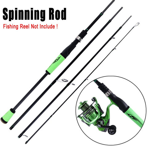 Sougayilang 2019 New Spinning Casting Speed Fishing Rods Porable Light High Carbon 4 Pc Blanks for Travel Freshwater Fishing