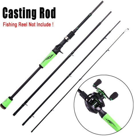 Sougayilang 2019 New Spinning Casting Speed Fishing Rods Porable Light High Carbon 4 Pc Blanks for Travel Freshwater Fishing