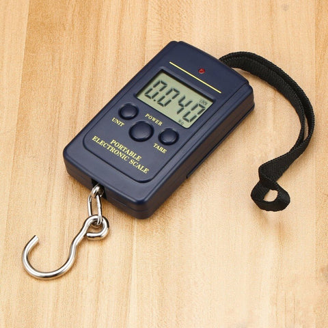 Load 40Kg LCD Mini Protable Pocket Digital Weighting Fishing Scale Electronic Hanging Multi Used Balance Fish Scale Weight Tool