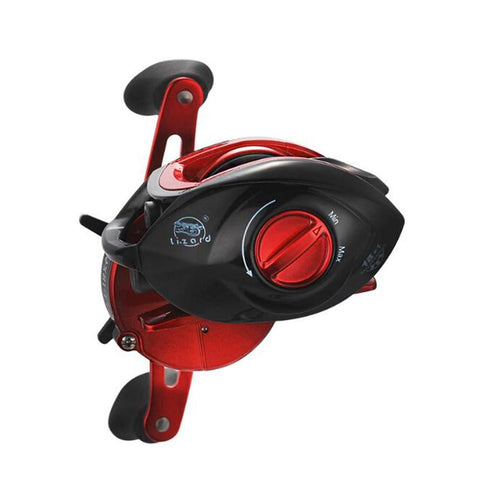 Lizard 18*1BB Metal Baitcasting Fishing Reel 8.1:1 Long Shot Left / Right Hand Fishing Wheel Bait Casting Fishing Reel
