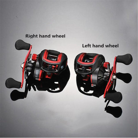 Lizard 18*1BB Metal Baitcasting Fishing Reel 8.1:1 Long Shot Left / Right Hand Fishing Wheel Bait Casting Fishing Reel
